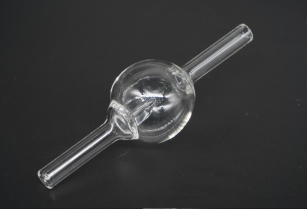 Glass bubble counter for planted aquarium tank
