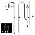 Metal skimmer for aquarium