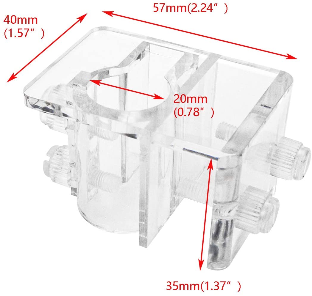 Aquarium tank tool acrylic holder