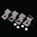  Stands,Fish Tank Glass Cover Clip Support Holder,4PCs Stainless Steel Aquarium Glass Cover Lid Bracket - Non-Slip and D