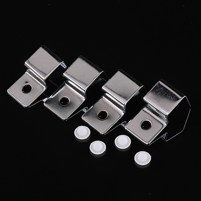  Stands,Fish Tank Glass Cover Clip Support Holder,4PCs Stainless Steel Aquarium Glass Cover Lid Bracket - Non-Slip and D