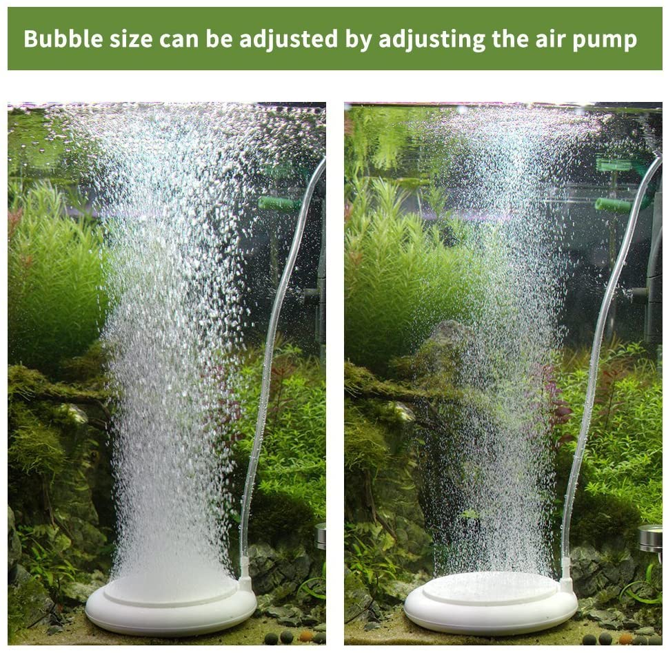 Aquarium Air Stone, Bubble Stone Fish Tank Oxygen Stone Ultra Silent Deep Dissolving Oxygen Diffuser Kit for Aquarium Fi