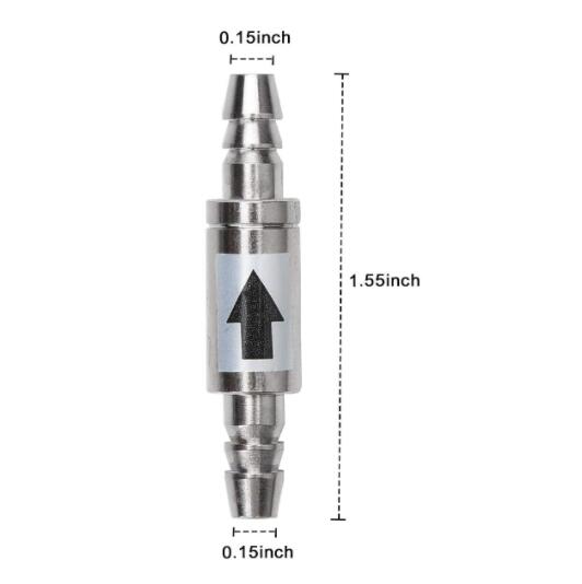 Glass Aquarium Supply Accessories, CO2 Diffuser CO2 Drop Checker CO2 Bubble Counter Check Valve for Aquarium Planted Tan