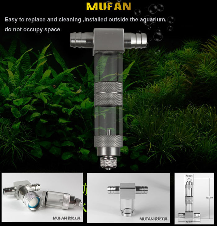 Aquarium inline diffuser